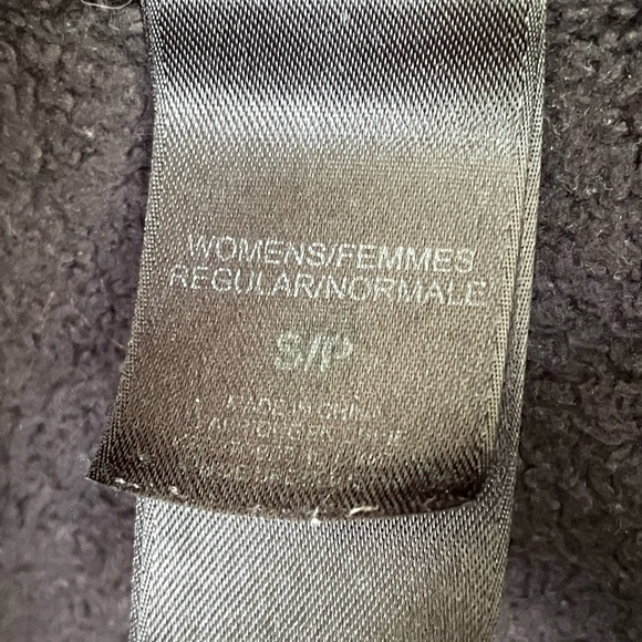 The North Face Black Teddy Jacket Cozy Fleece Stand-Up Collar Zip Up NWOT Active - Picture 9 of 14